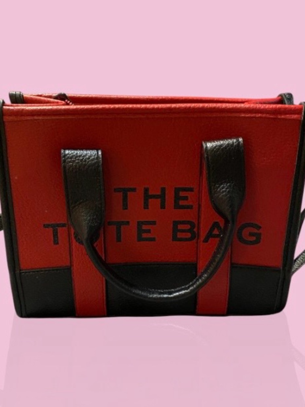 Red and Black 'The Tote Bag' Tote - Picture 3 of 6